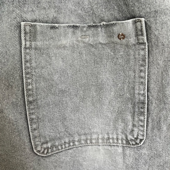 ZARA gray denim paper bag short - Picture 8 of 10